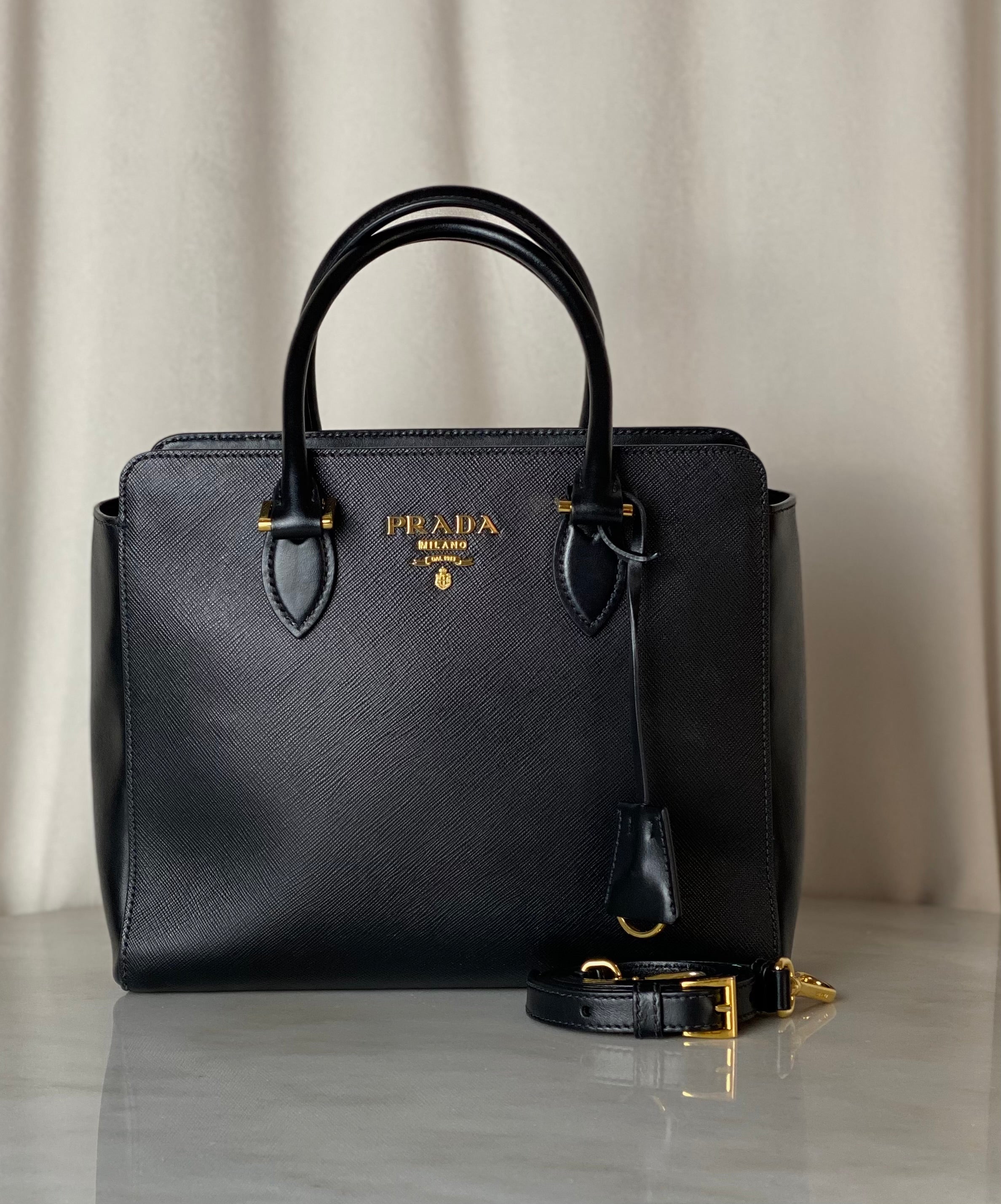Prada Black Tote Bag-handbag-Prada-The Closet Egypt