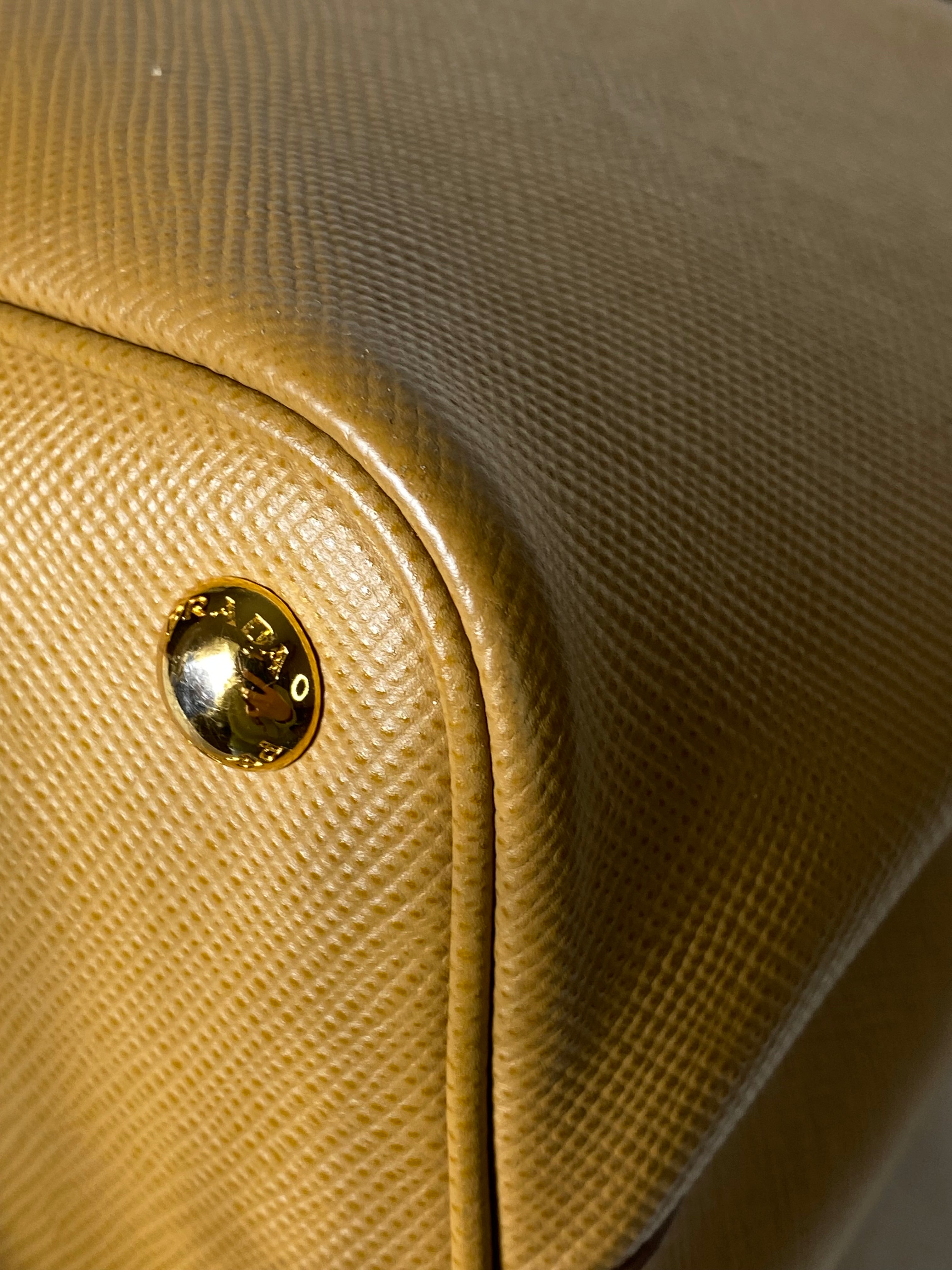 Prada Camel Double Tote Bag-handbag-Prada-The Closet Egypt