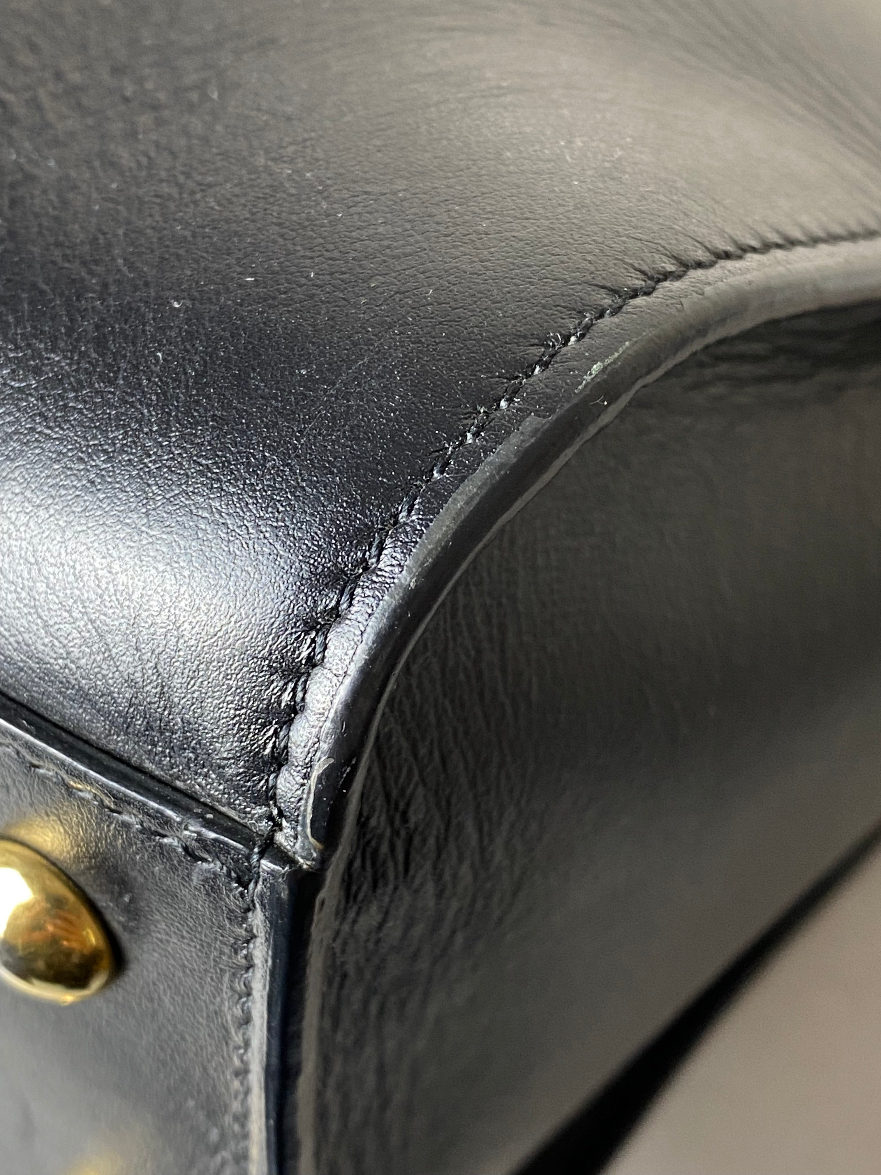 YSL Black Cabas Bag W/ Strap-handbag-YSL-The Closet Egypt