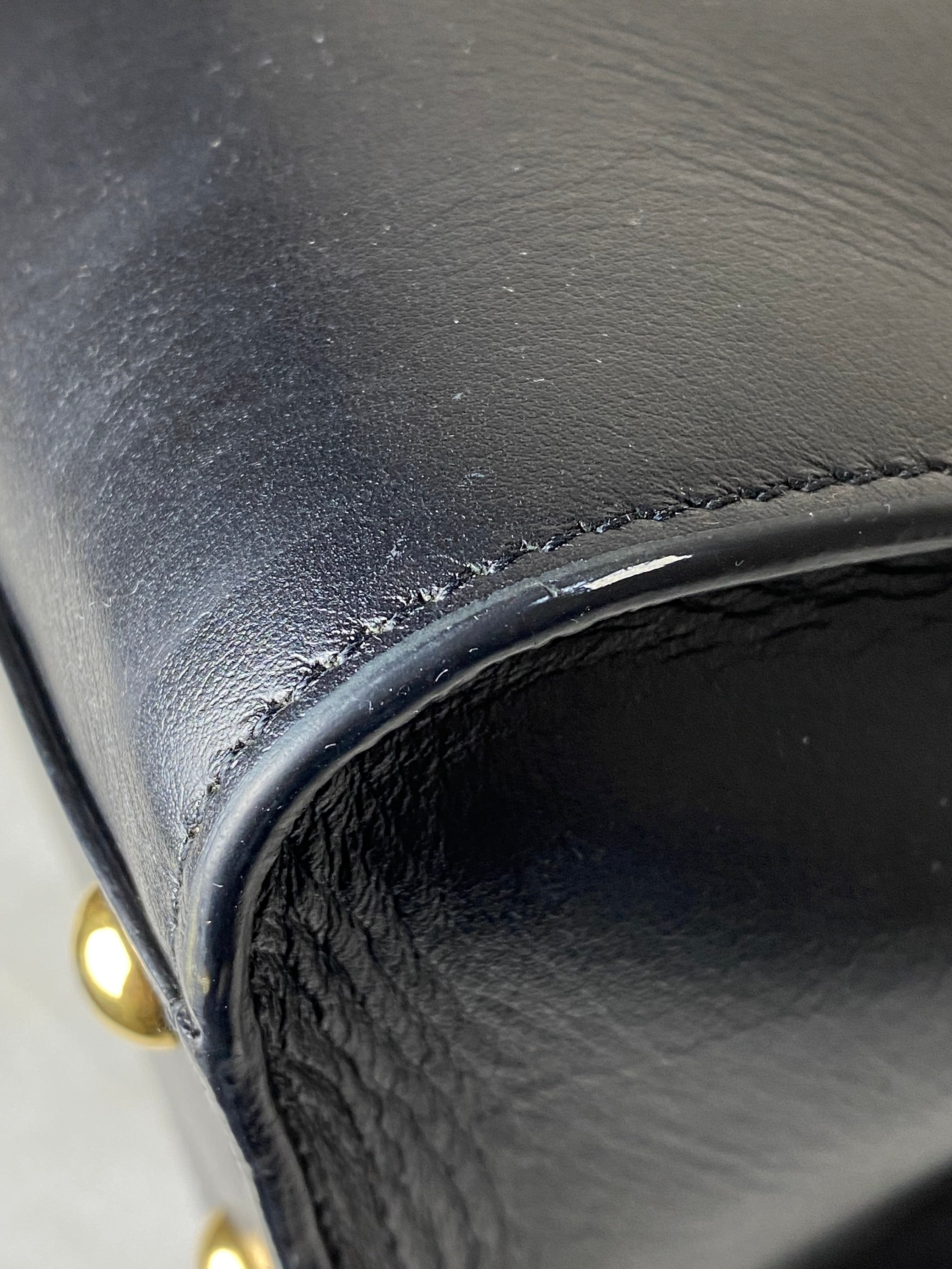 YSL Black Cabas Bag W/ Strap-handbag-YSL-The Closet Egypt