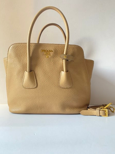 Prada Beige Vitello Daino Tote Bag-handbag-Prada-The Closet Egypt