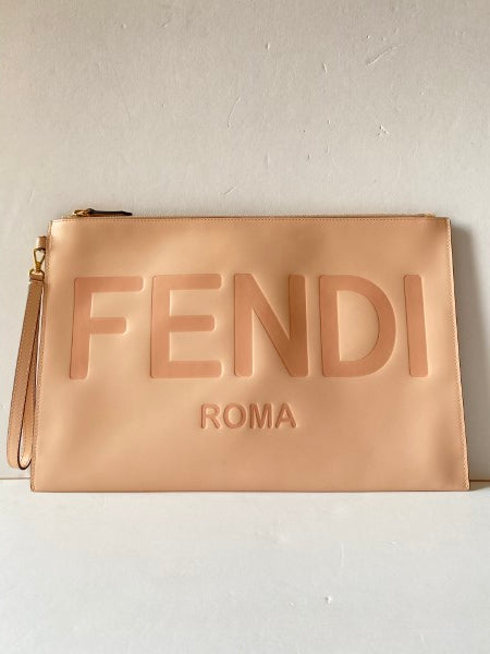 Fendi Pink Roma Pouch-Pouch-Fendi-The Closet Egypt
