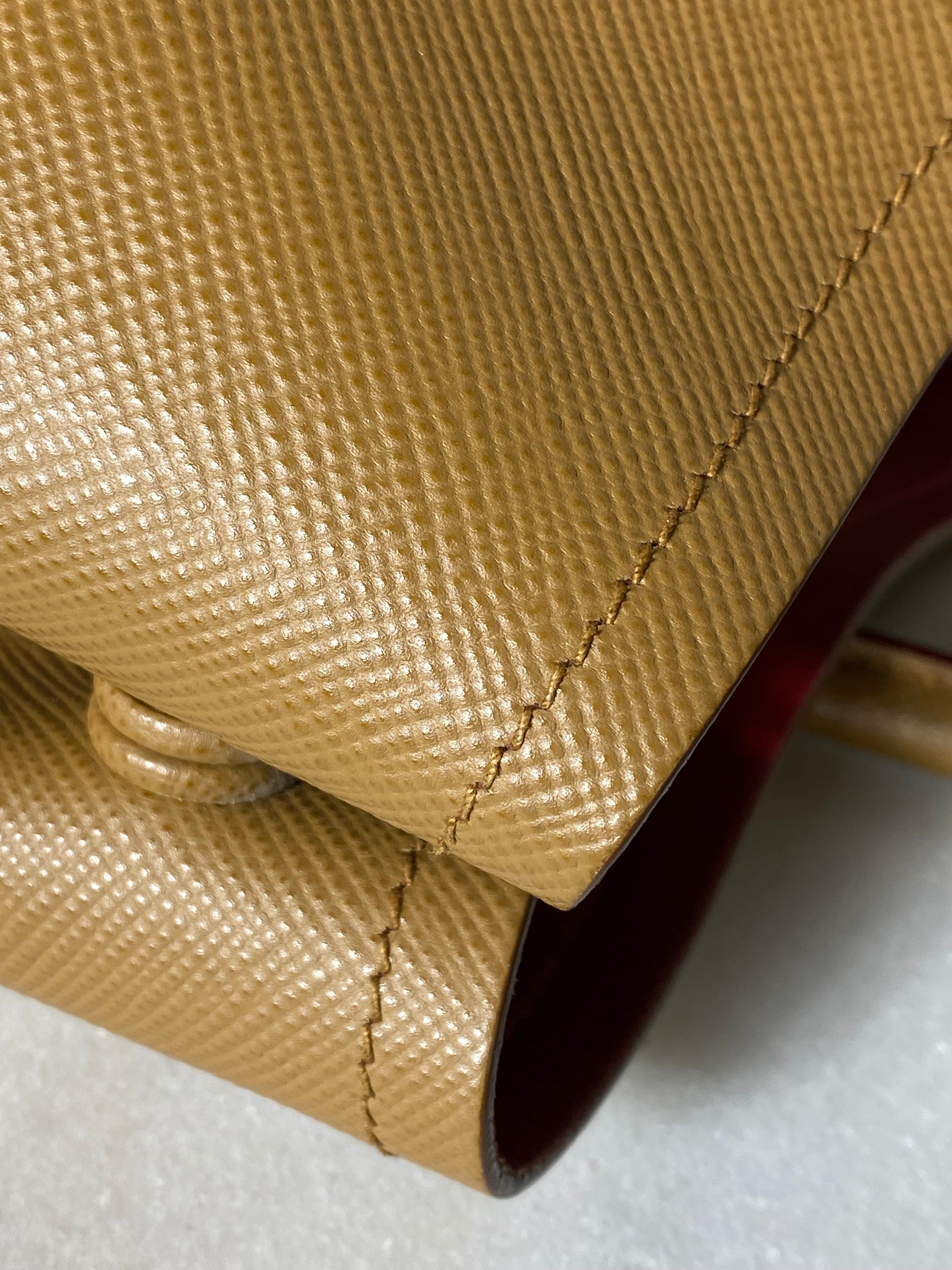 Prada Camel Double Tote Bag-handbag-Prada-The Closet Egypt