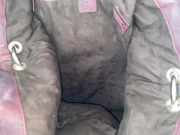 Gucci Burgundy Bamboo Shoulder Bag-handbag-Gucci-The Closet Egypt