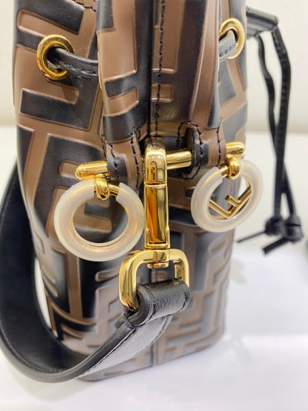 Fendi Bicolor FF Mon Tresor Mini Bucket Bag-handbag-Fendi-The Closet Egypt