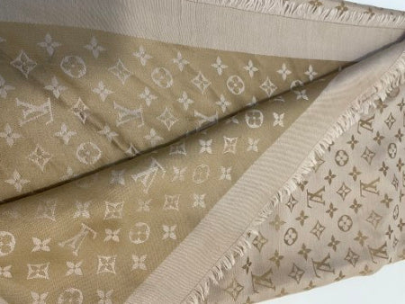 Louis Vuitton Beige Monogram Scarf-Scarf-Louis Vuitton-The Closet Egypt