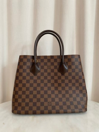 Louis Vuitton Damier Ebene Kensington Tote Bag W/ Strap-handbag-Louis Vuitton-The Closet Egypt