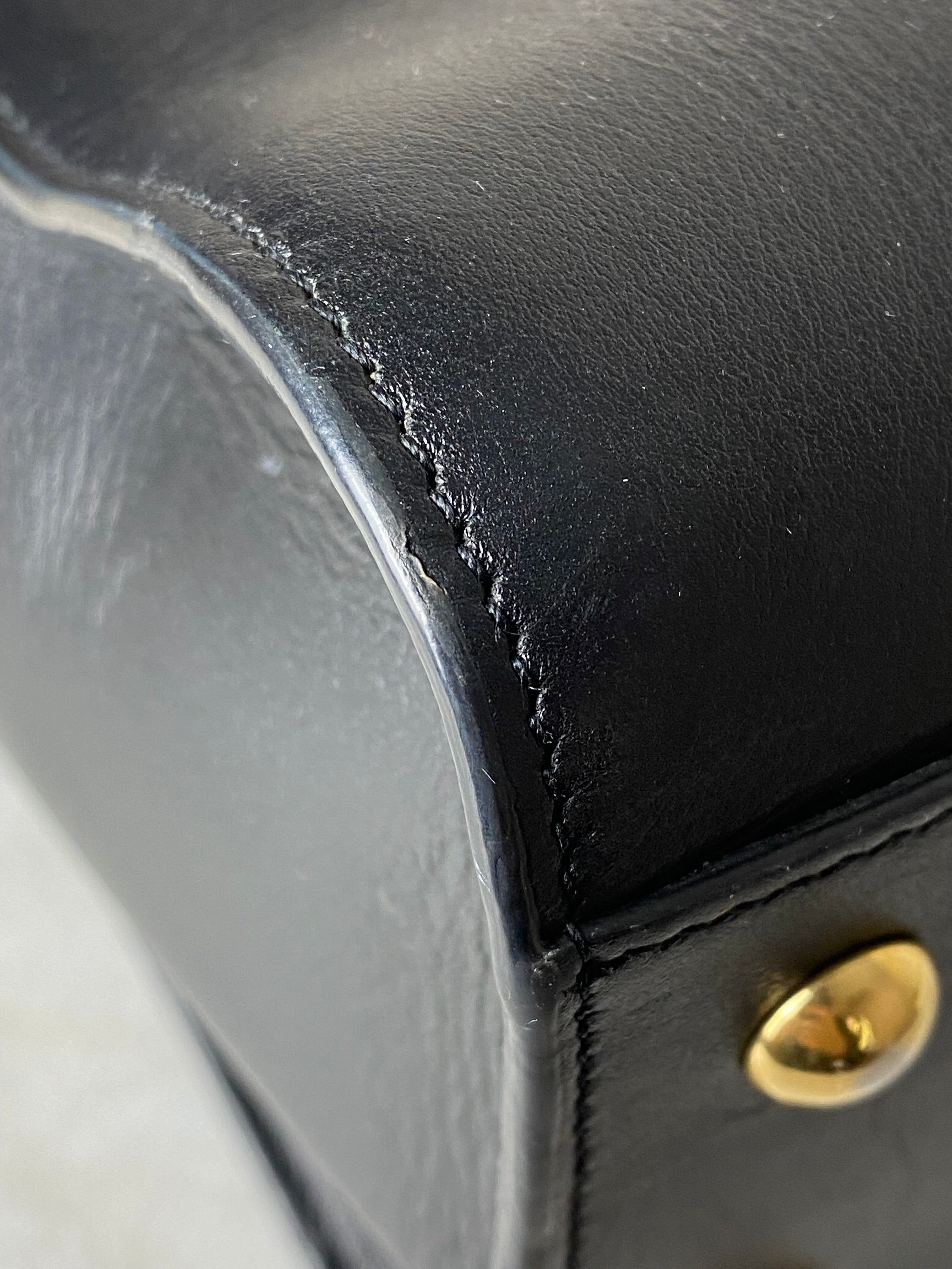 YSL Black Cabas Bag W/ Strap-handbag-YSL-The Closet Egypt