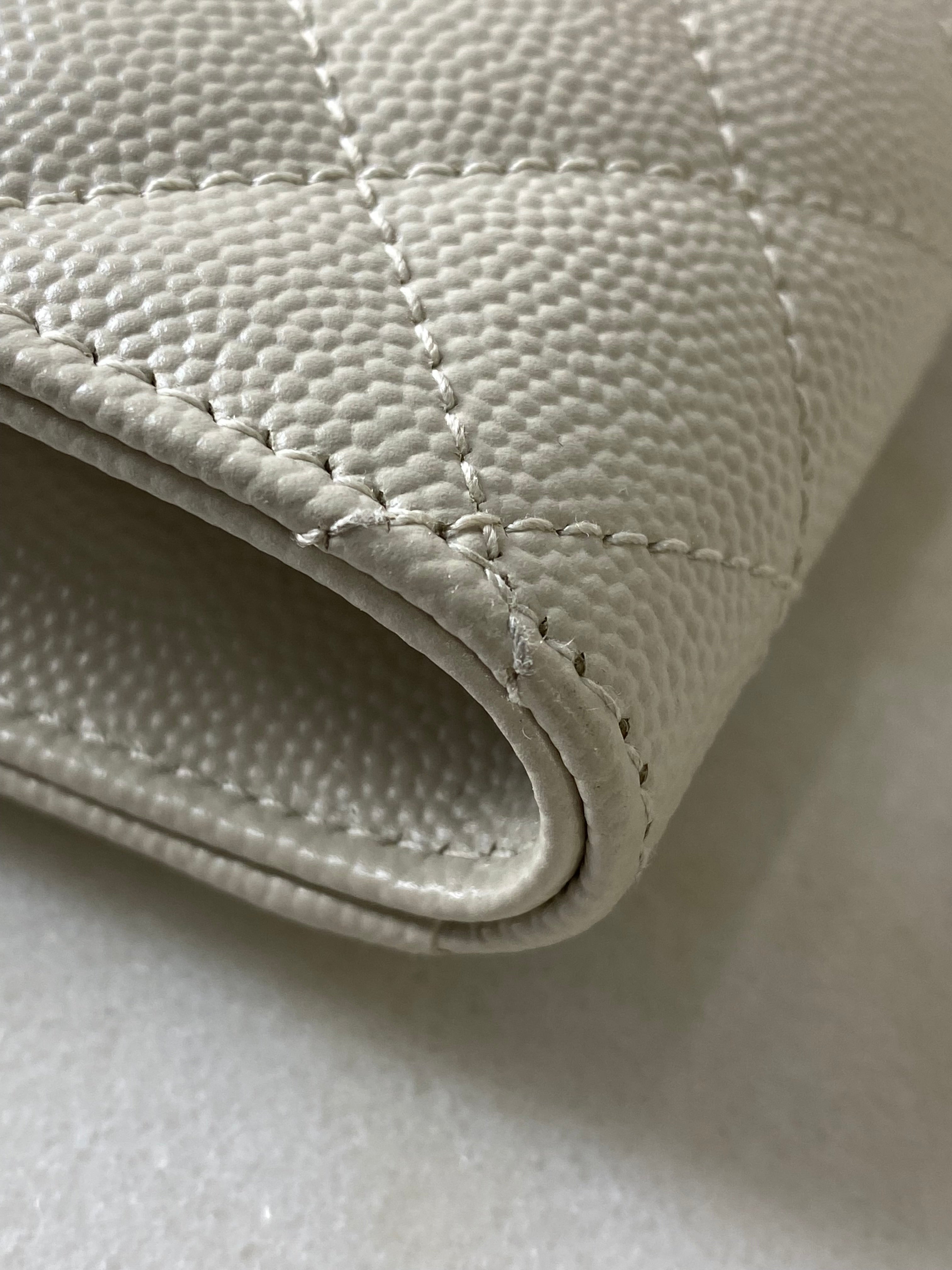 YSL Creme Envelope Clutch-Clutch-YSL-The Closet Egypt