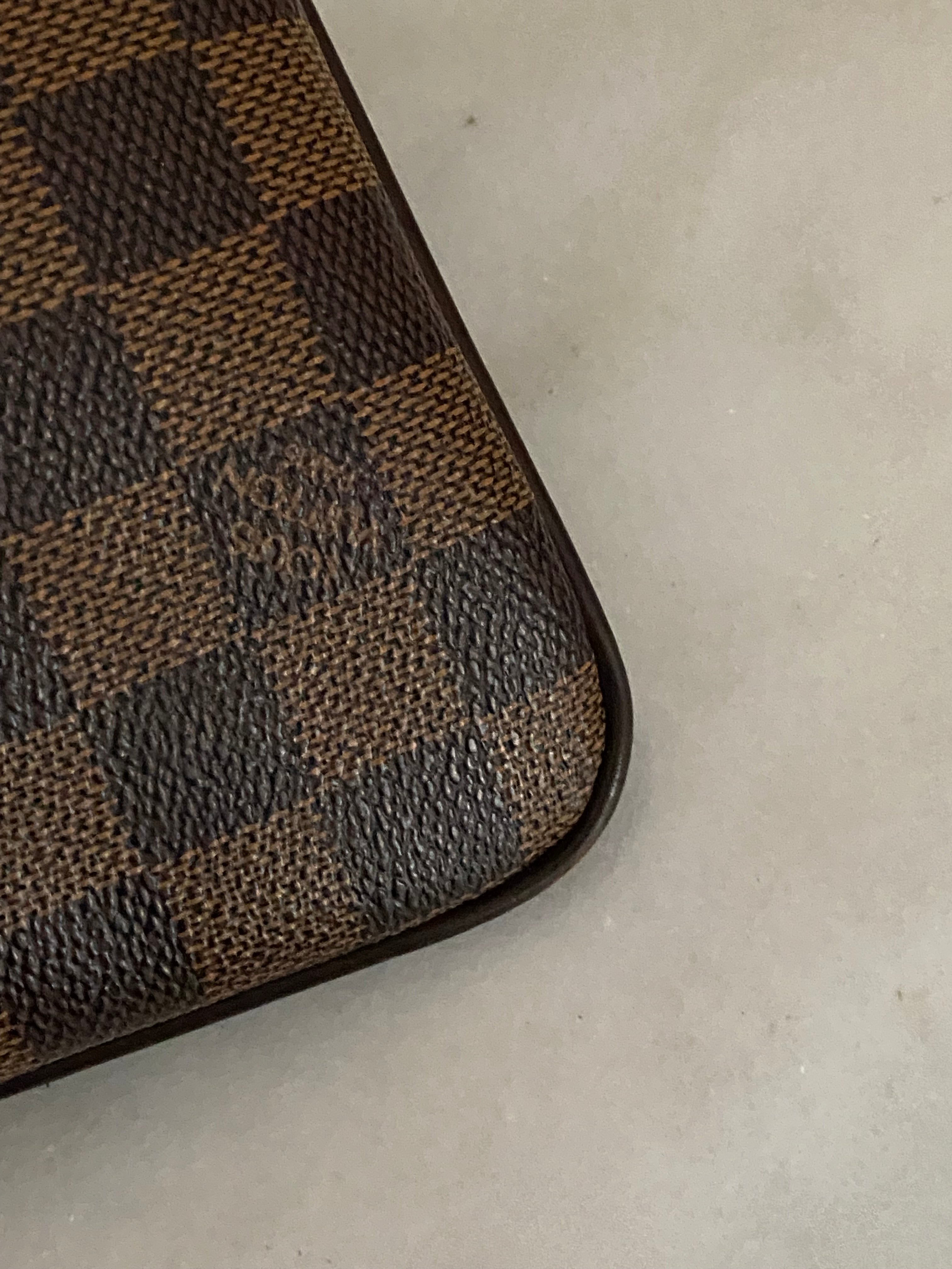 Louis Vuitton Damier Ebene Brooklyn Pochette Plate Messenger Crossbody Bag-handbag-Louis Vuitton-The Closet Egypt