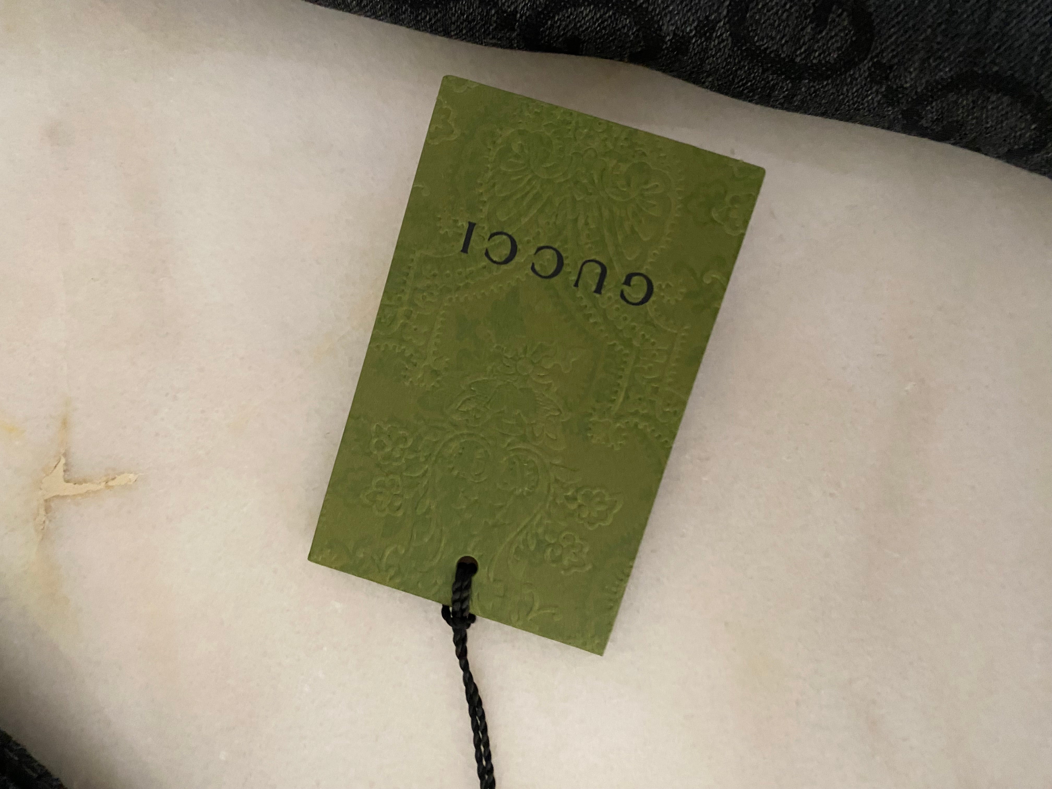 Gucci Dark Grey GG Scarf-Scarf-Gucci-The Closet Egypt