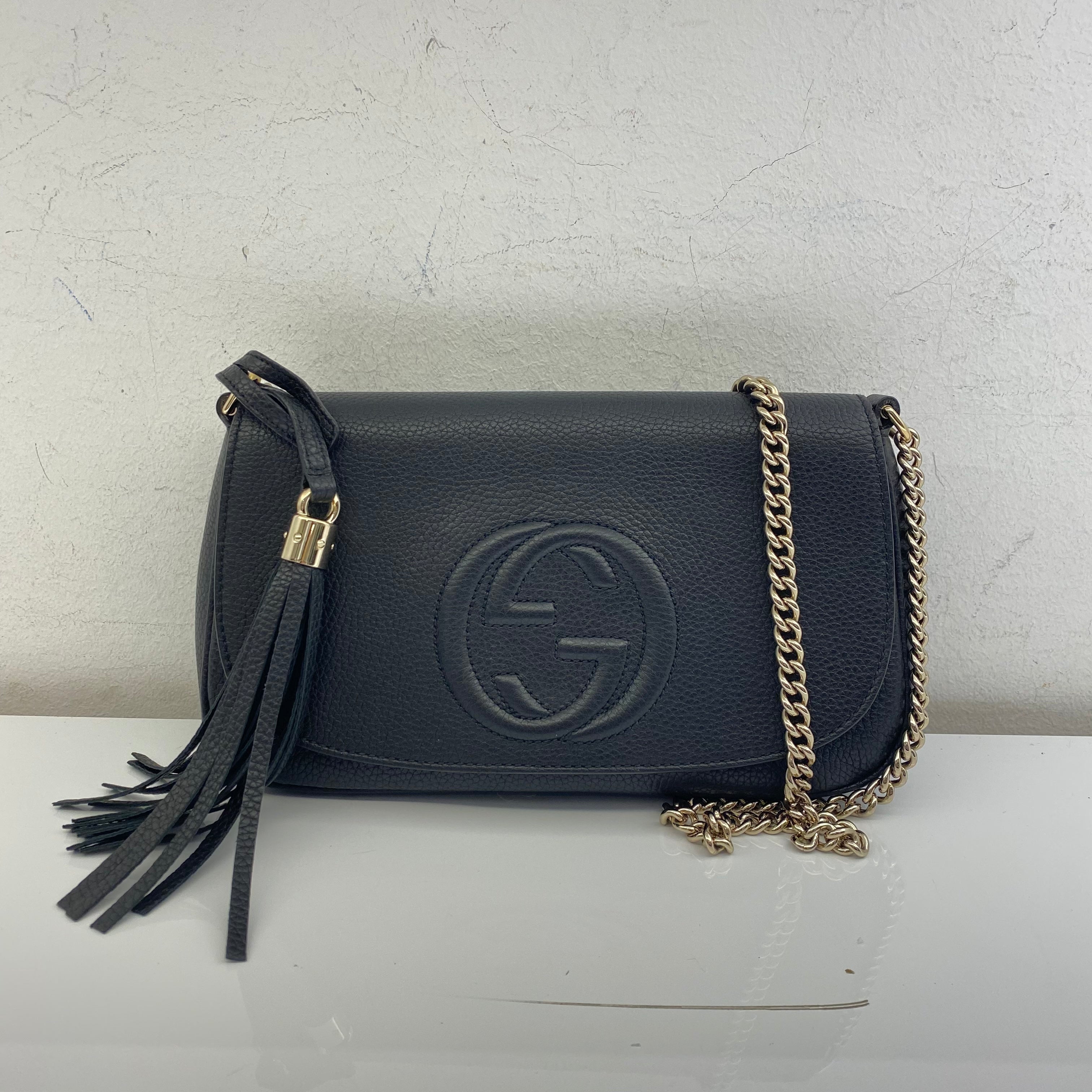 Gucci Black Soho Crossbody Bag-handbag-Gucci-The Closet Egypt