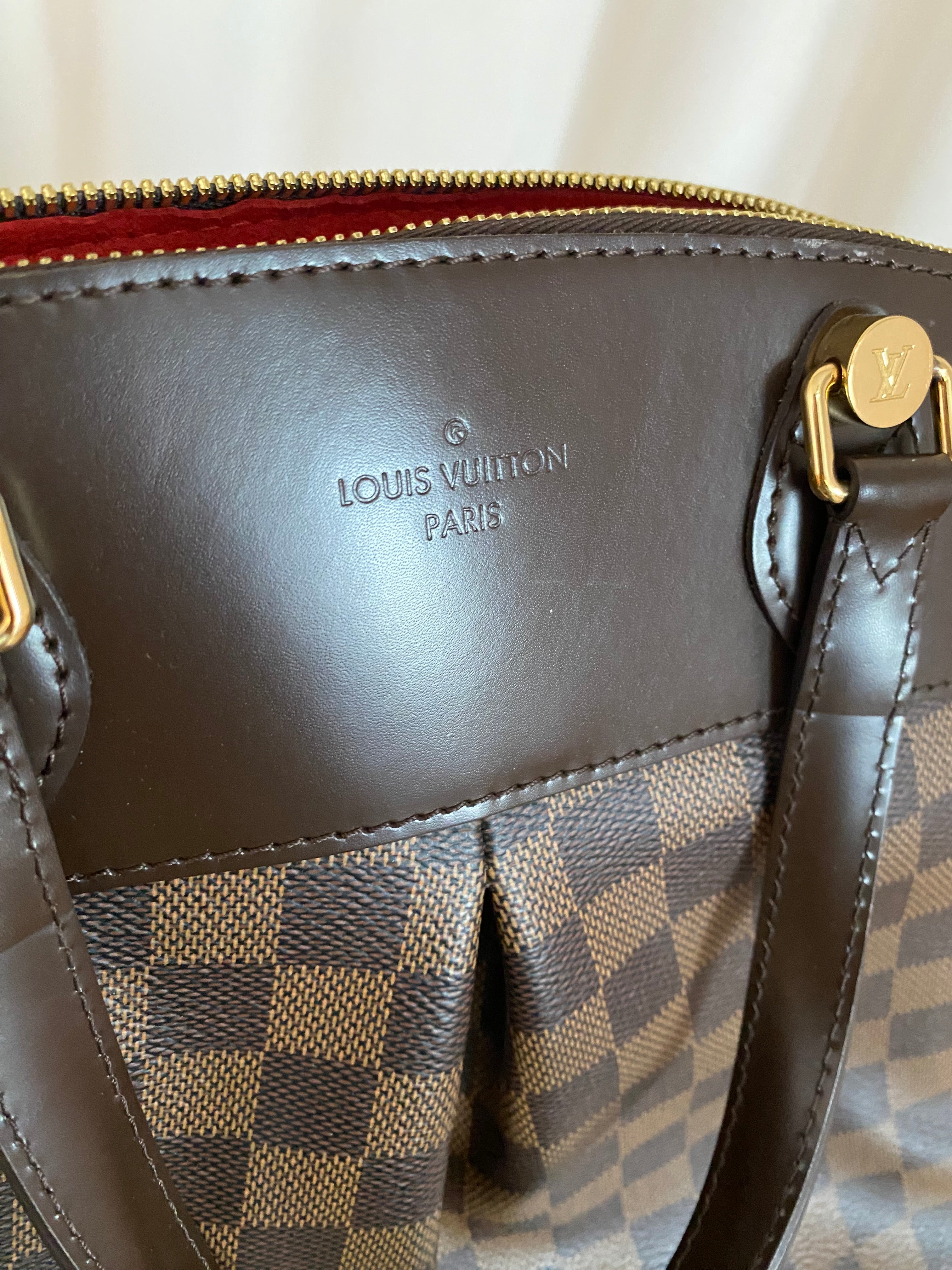 Louis Vuitton Damier Ebene Salvi Tote Bag W/ Strap-handbag-Louis Vuitton-The Closet Egypt