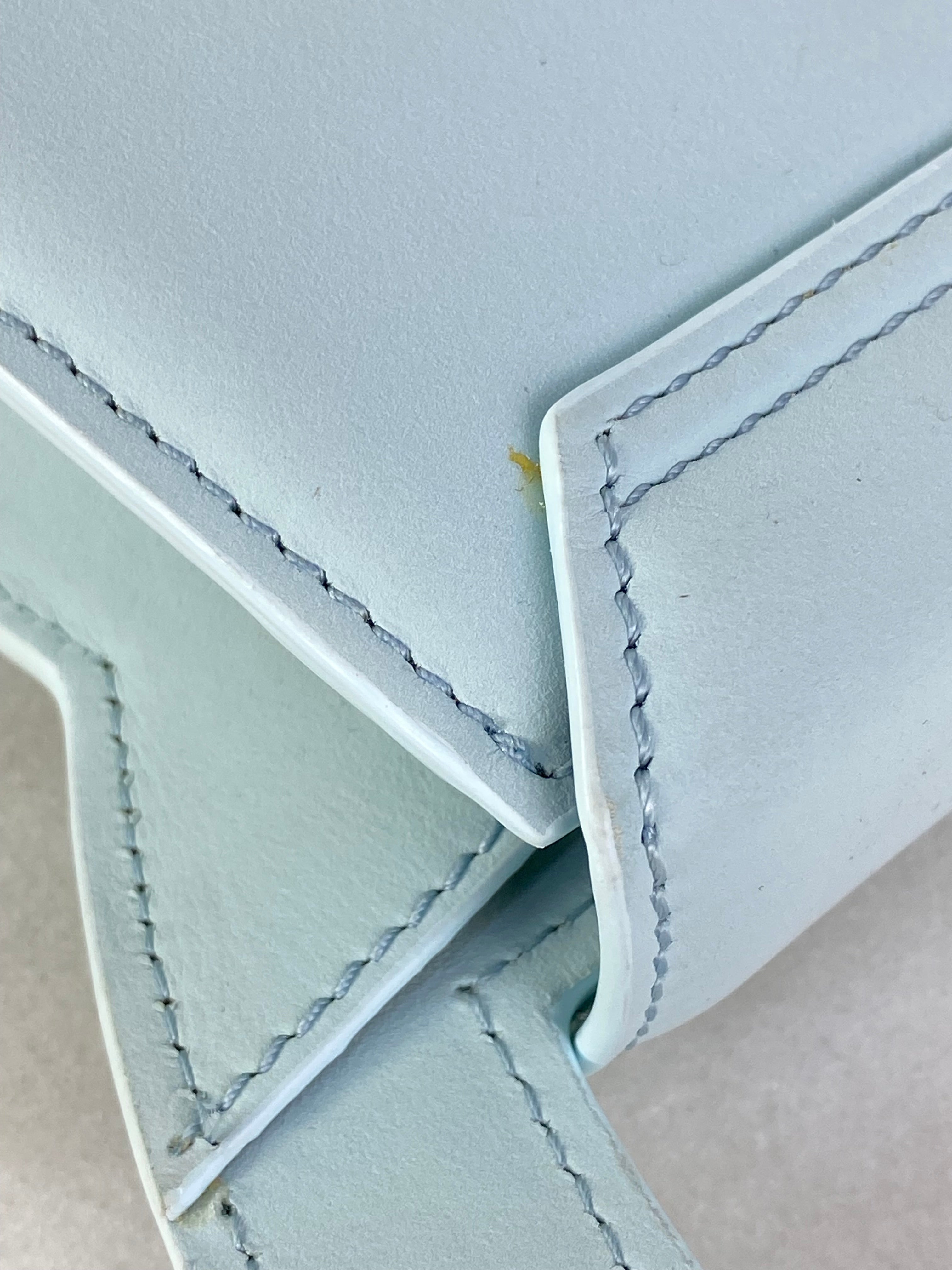 Jacquemus Blue Le Sac Rond Top Handle Bag
