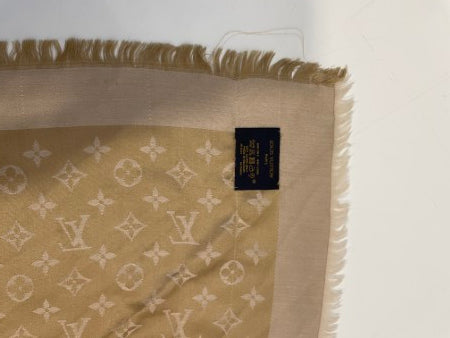 Louis Vuitton Beige Monogram Scarf-Scarf-Louis Vuitton-The Closet Egypt