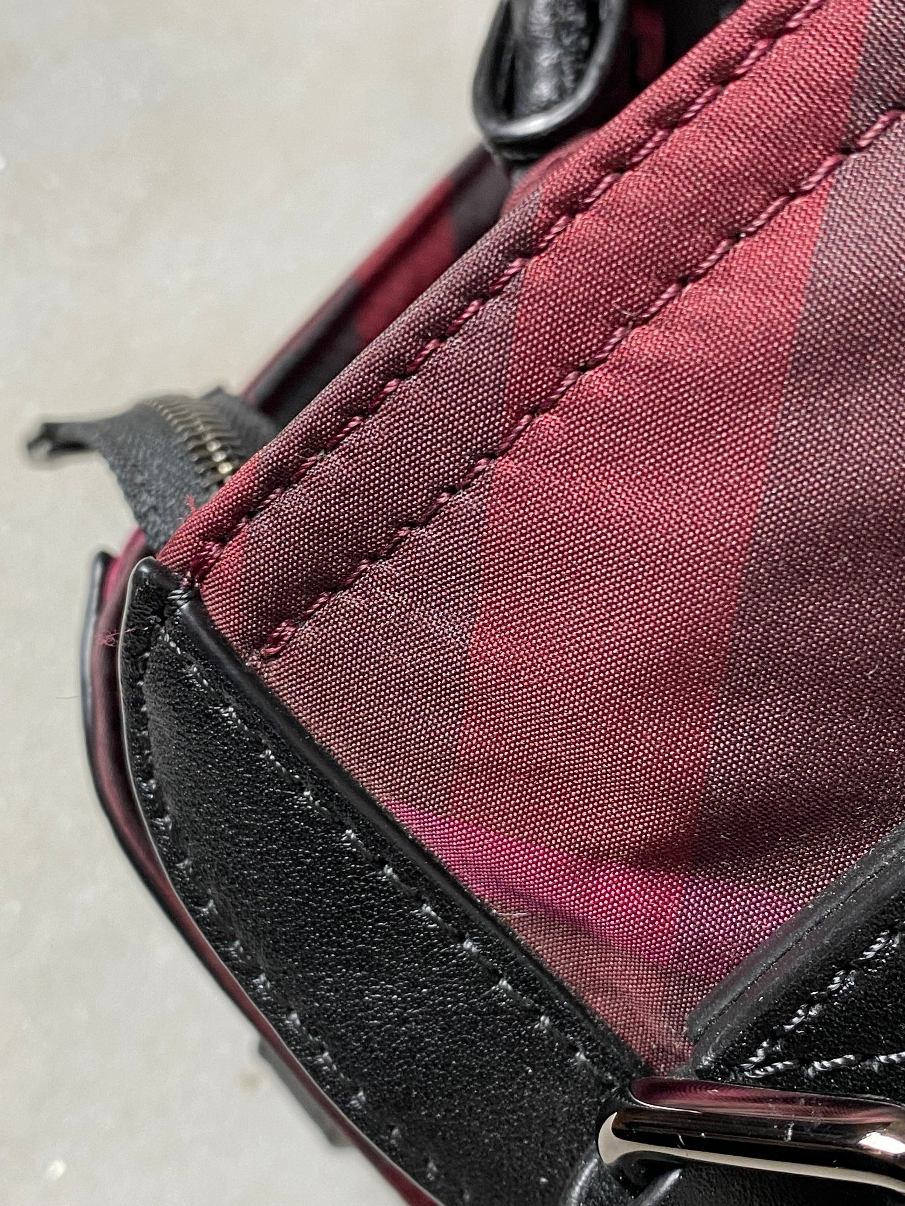 Burberry Red Nova Check Nylon Shoulder Bag-handbag-Burberry-The Closet Egypt