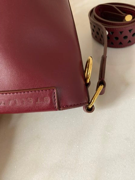 Stella Mccartney Burgundy Bucket Bag-handbag-Stella Mccartney-The Closet Egypt