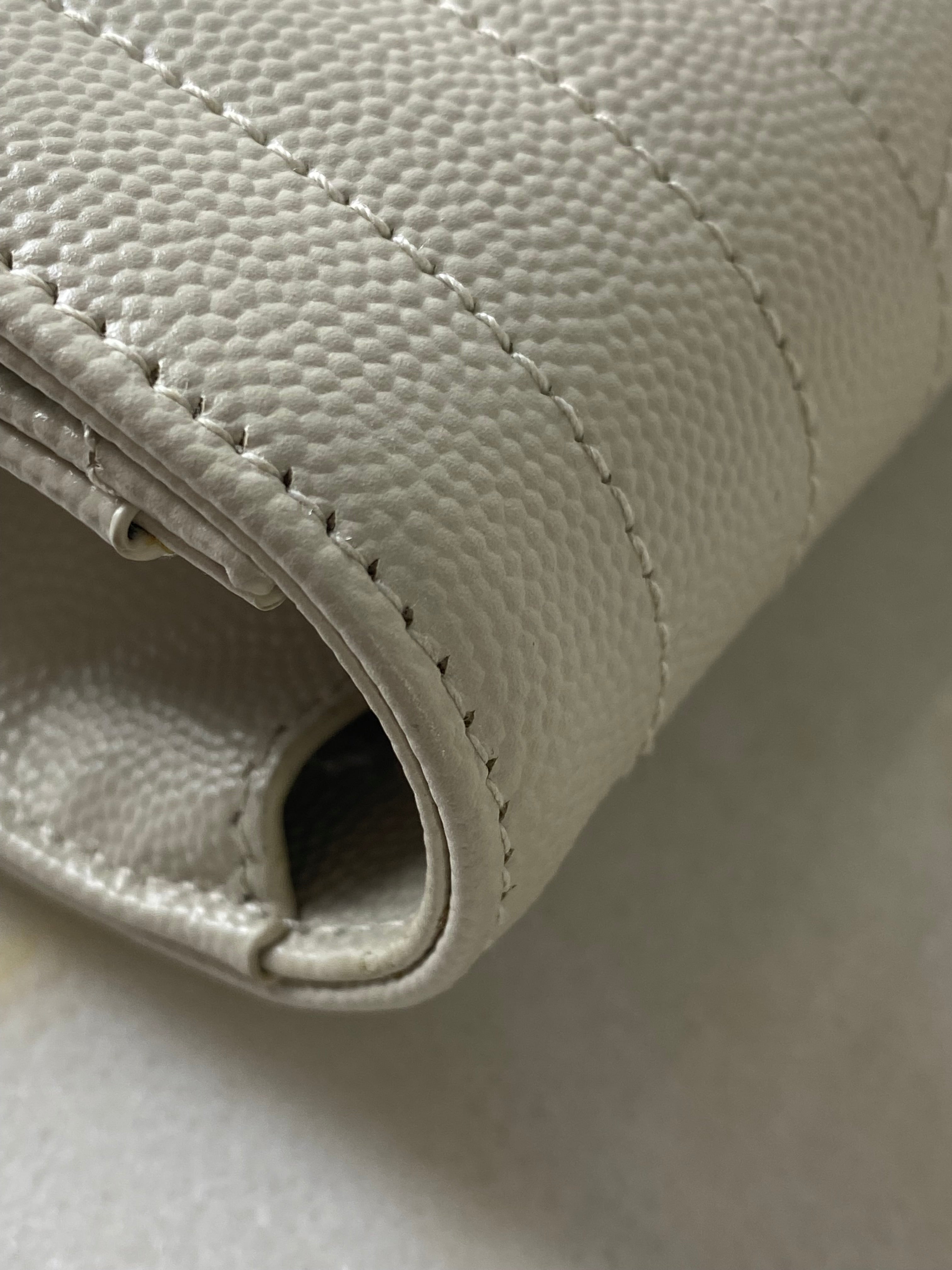 YSL Creme Envelope Clutch-Clutch-YSL-The Closet Egypt