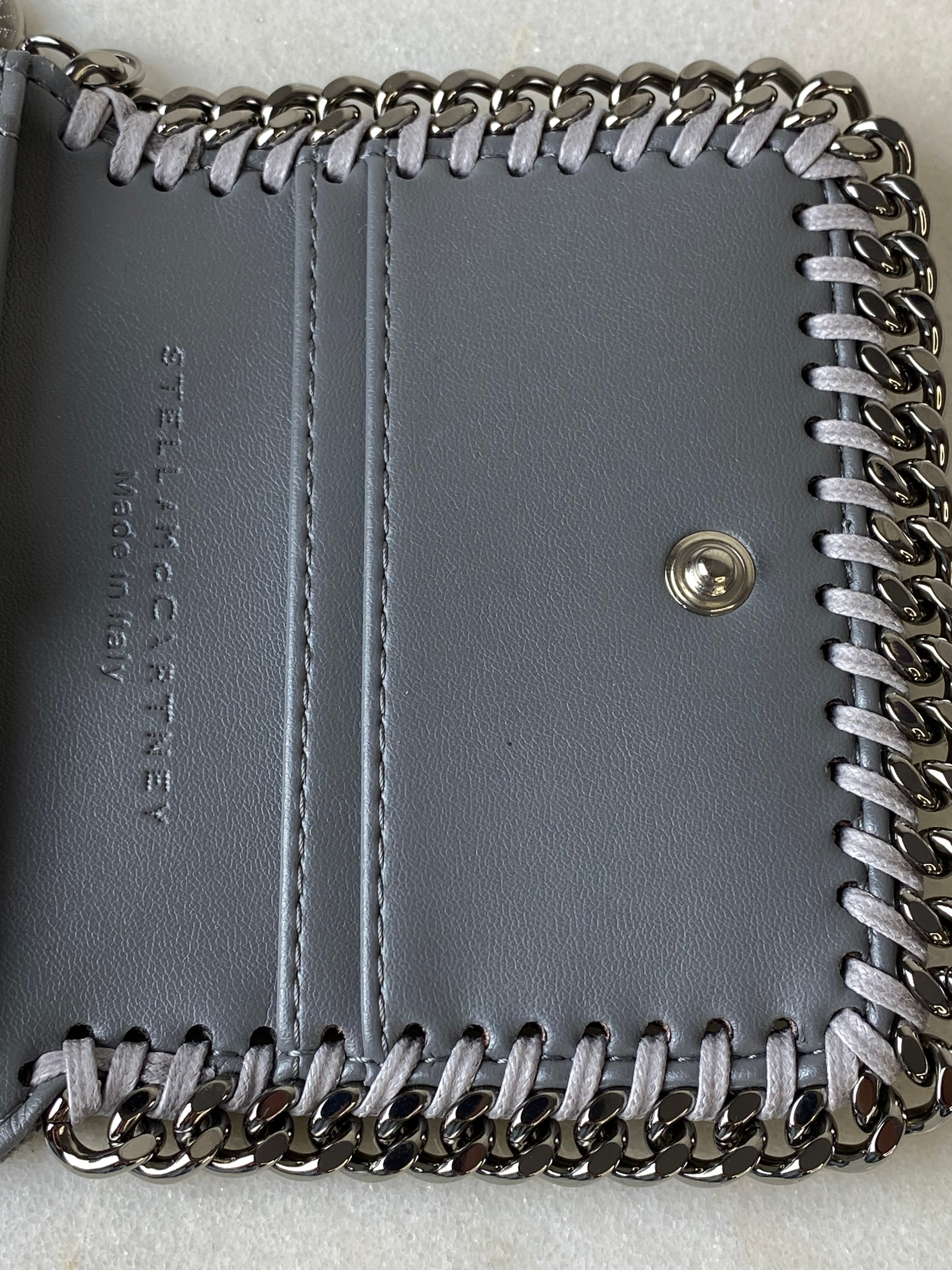 Stella Mccartney Grey Falabella Small Wallet