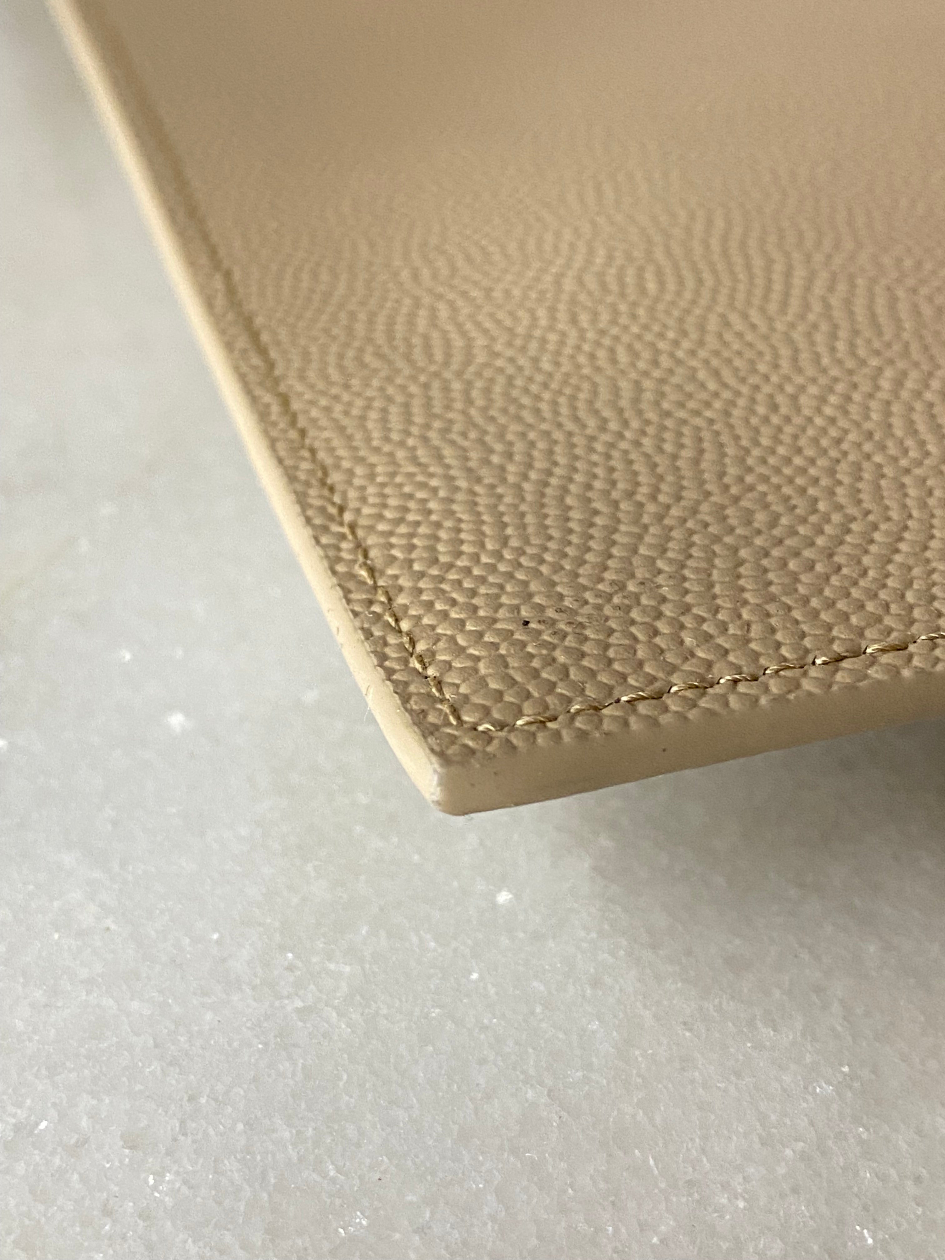 YSL Beige Uptown Pouch-Pouch-YSL-The Closet Egypt