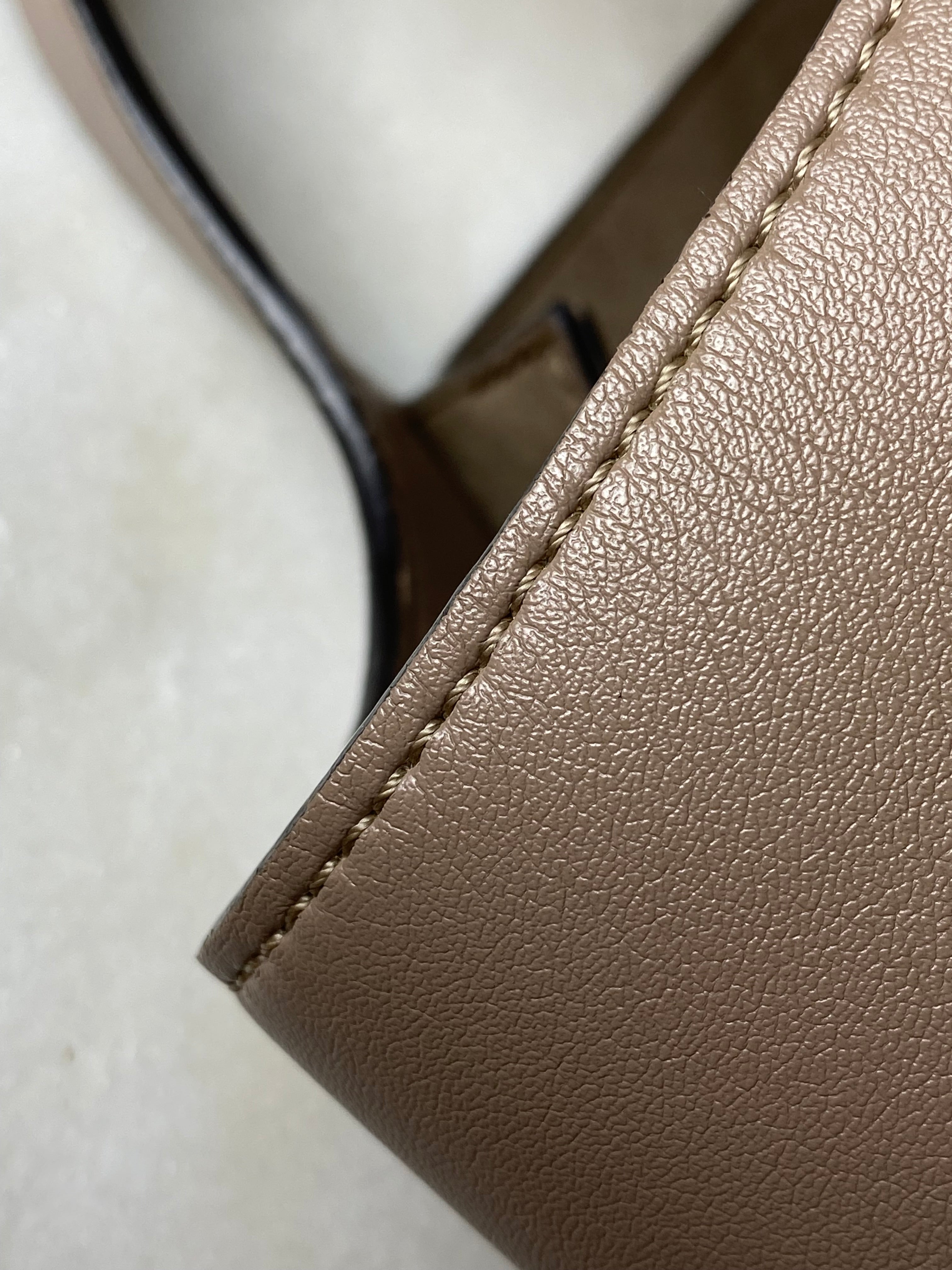 Stella Mccartney Beige Logo Altermat Moss Tote Bag W/ Pouch