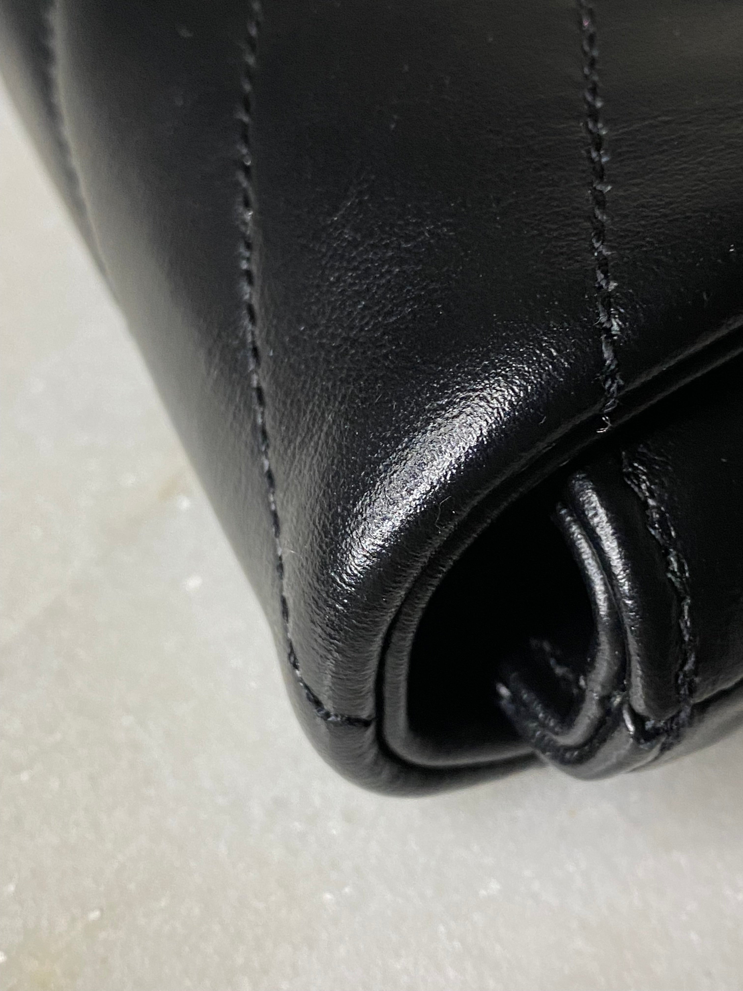 YSL Black Large Pouch-Pouch-YSL-The Closet Egypt