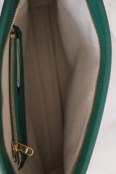 Gucci Green Multicolor Fabric Embroidered Marbella Striped Pouch-Pouch-Gucci-The Closet Egypt