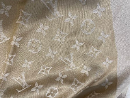 Louis Vuitton Beige Monogram Scarf-Scarf-Louis Vuitton-The Closet Egypt