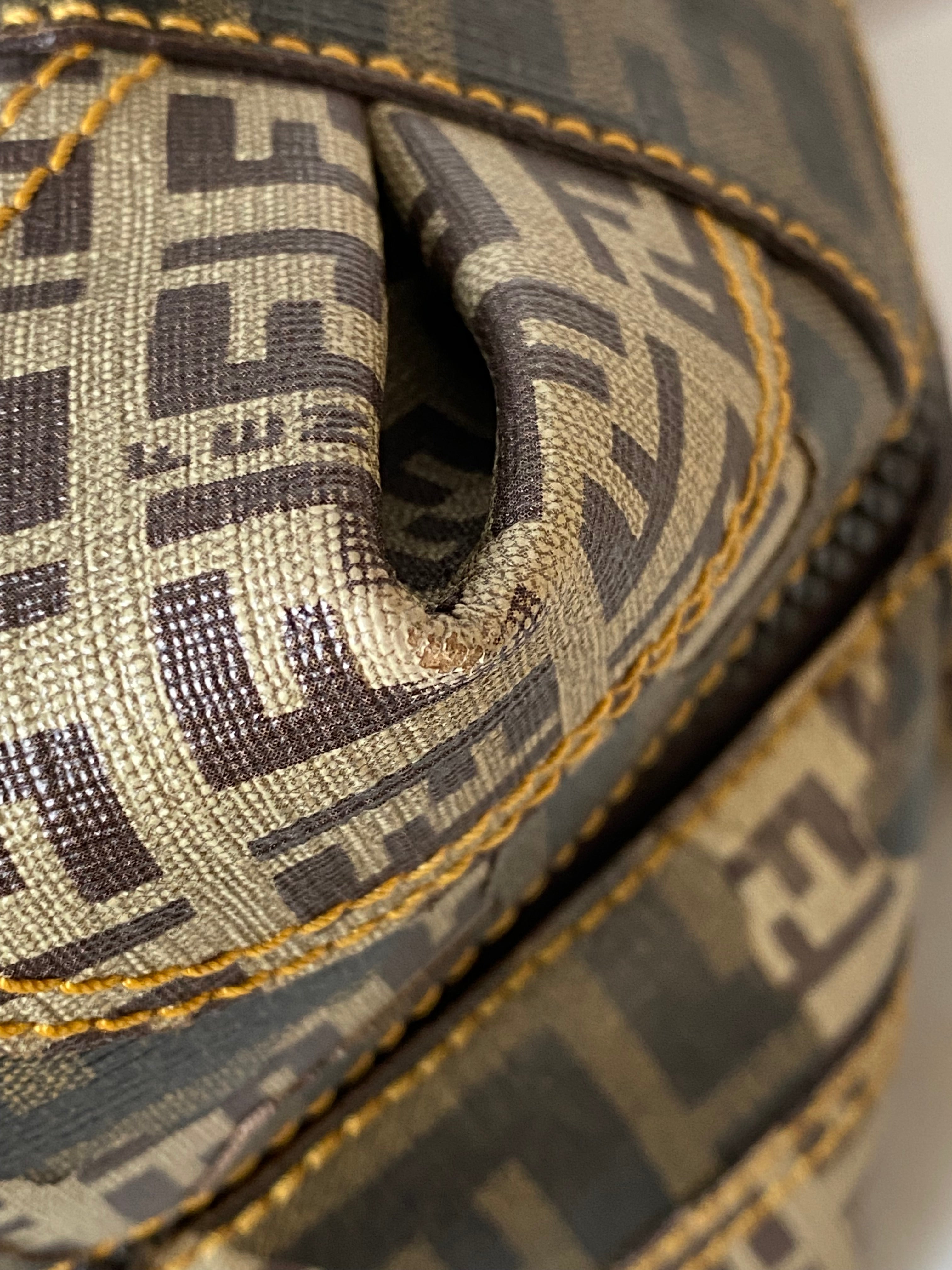 Fendi Tobacco Zucca Boston L.E Top Handle Bag-handbag-Fendi-The Closet Egypt