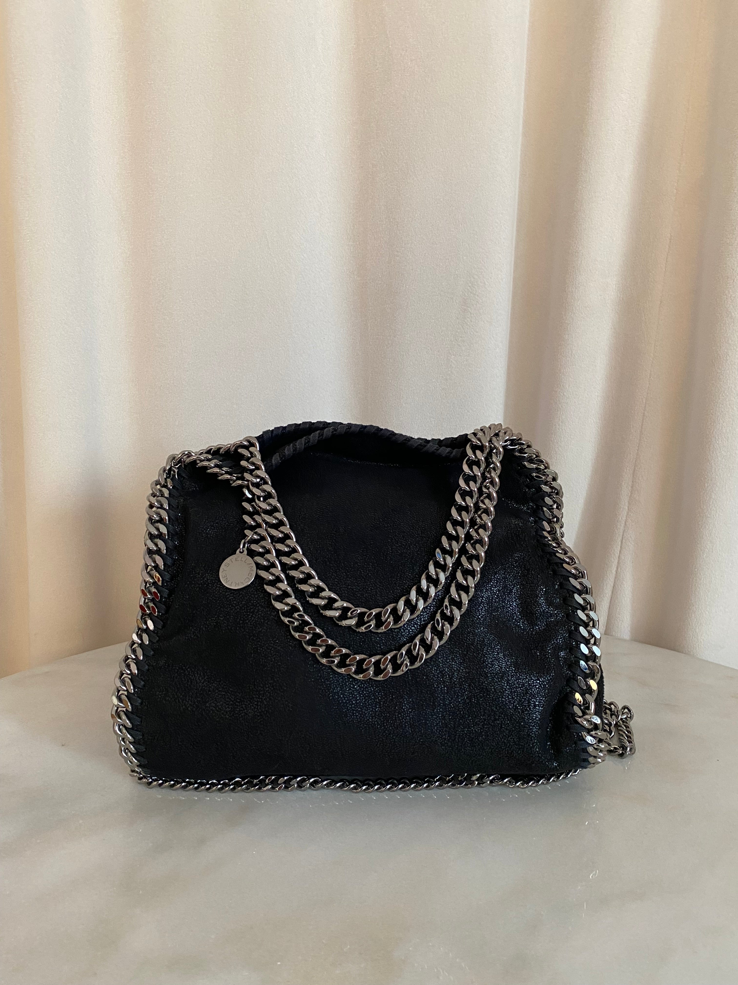 Stella Mccartney Black Falabella Mini Bag-handbag-Stella Mccartney-The Closet Egypt