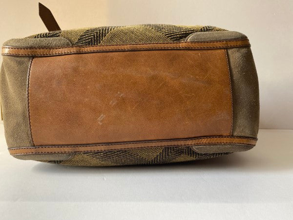 Burberry Brown Canvas and Leather Tote Bag-handbag-Burberry-The Closet Egypt