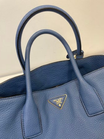 Prada Blue Vitello Daino Bag-handbag-Prada-The Closet Egypt