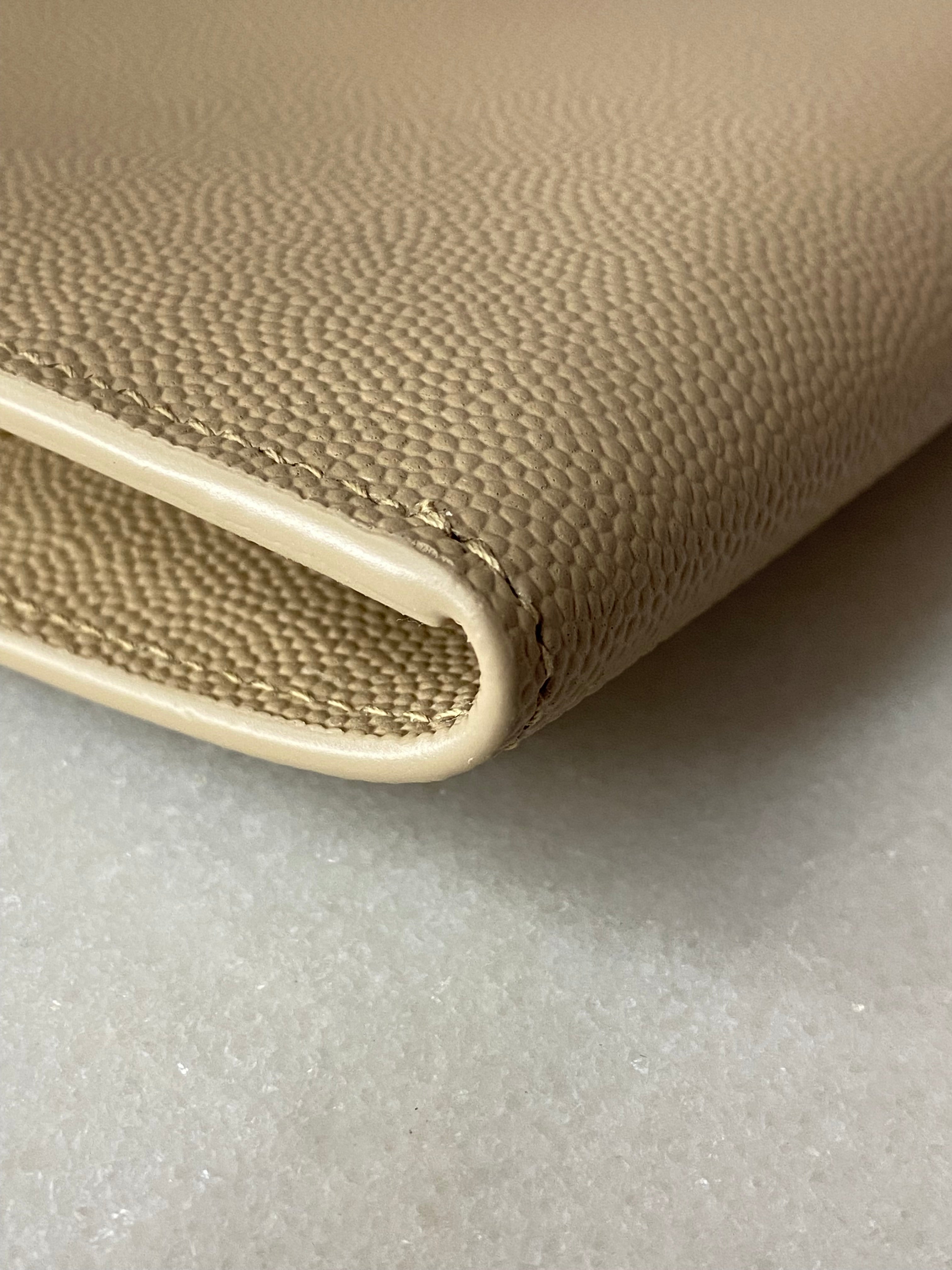 YSL Beige Uptown Pouch-Pouch-YSL-The Closet Egypt