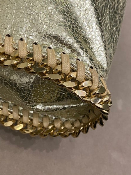 Stella Mccartney Gold Falabella Bag W/ 3 Chains-handbag-Stella Mccartney-The Closet Egypt