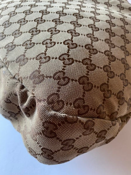 Gucci Ebony GG Hobo Shoulder Bag-handbag-Gucci-The Closet Egypt