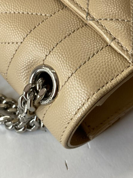 YSL Beige Envelope Medium Crossbody Bag-handbag-YSL-The Closet Egypt