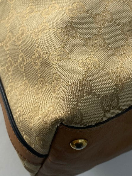 Gucci Brown GG Supreme Logo Web Shoulder Bag-handbag-Gucci-The Closet Egypt