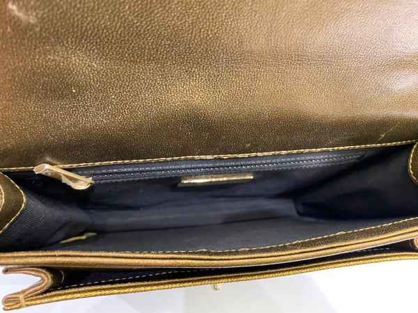 Chanel Metallic Gold Flap Bag-handbag-Chanel-The Closet Egypt