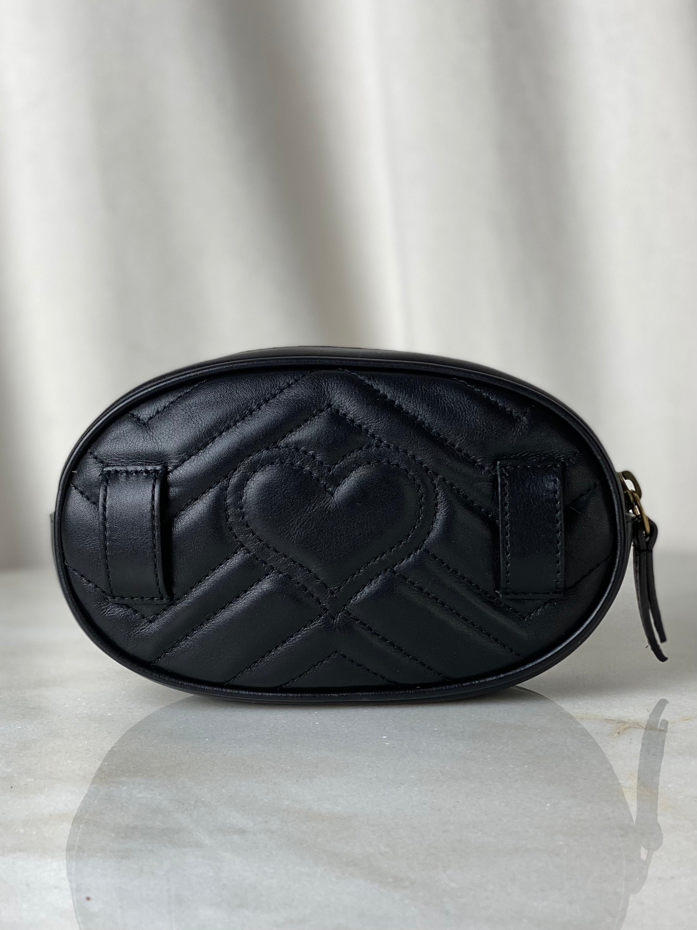 Gucci Black Marmont Belt Bag-Belt Bag-Gucci-The Closet Egypt
