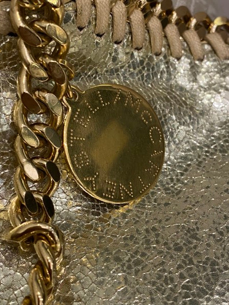 Stella Mccartney Gold Falabella Bag W/ 3 Chains-handbag-Stella Mccartney-The Closet Egypt