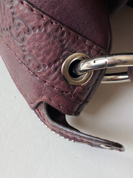 Gucci Burgundy Bamboo Shoulder Bag-handbag-Gucci-The Closet Egypt