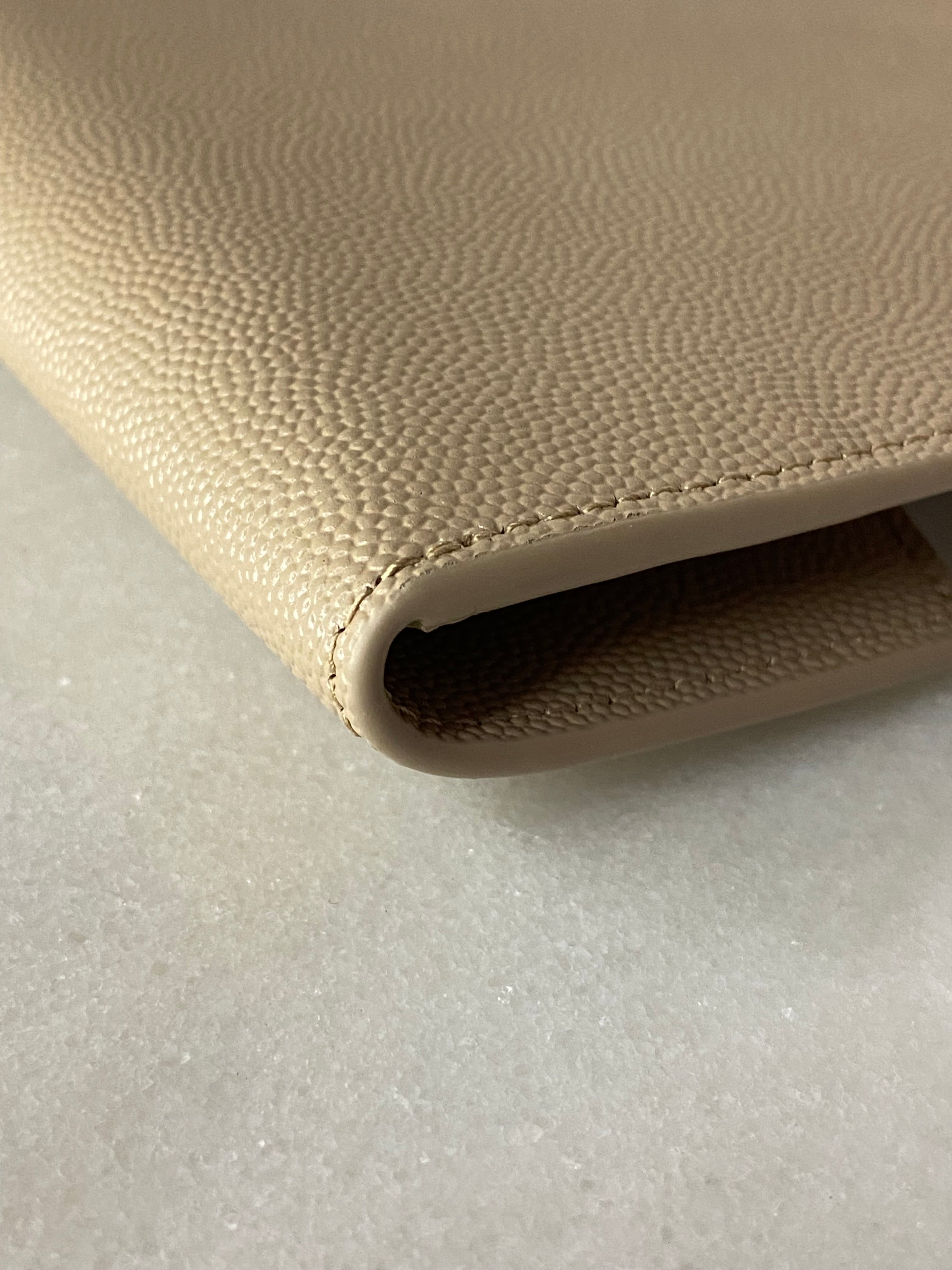 YSL Beige Uptown Pouch-Pouch-YSL-The Closet Egypt