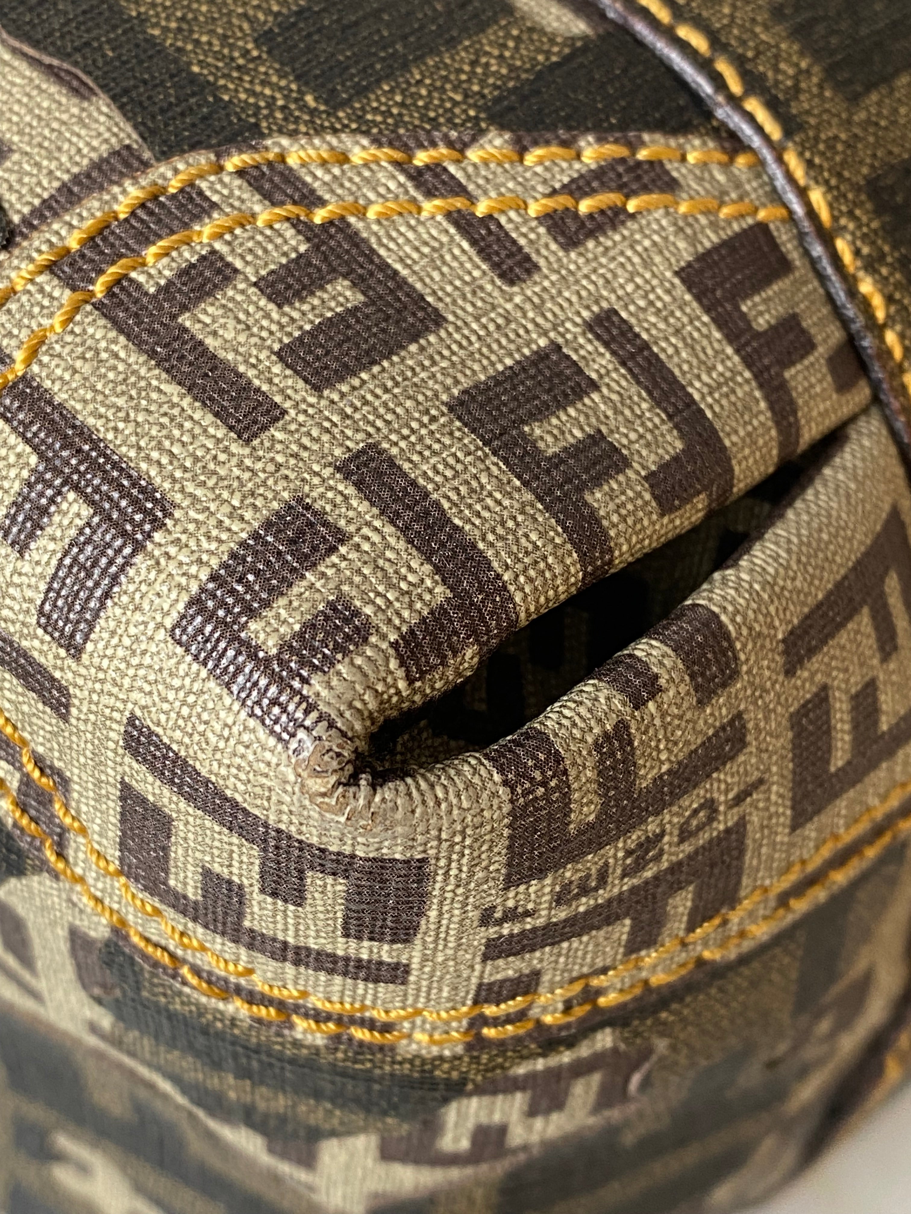 Fendi Tobacco Zucca Boston L.E Top Handle Bag-handbag-Fendi-The Closet Egypt