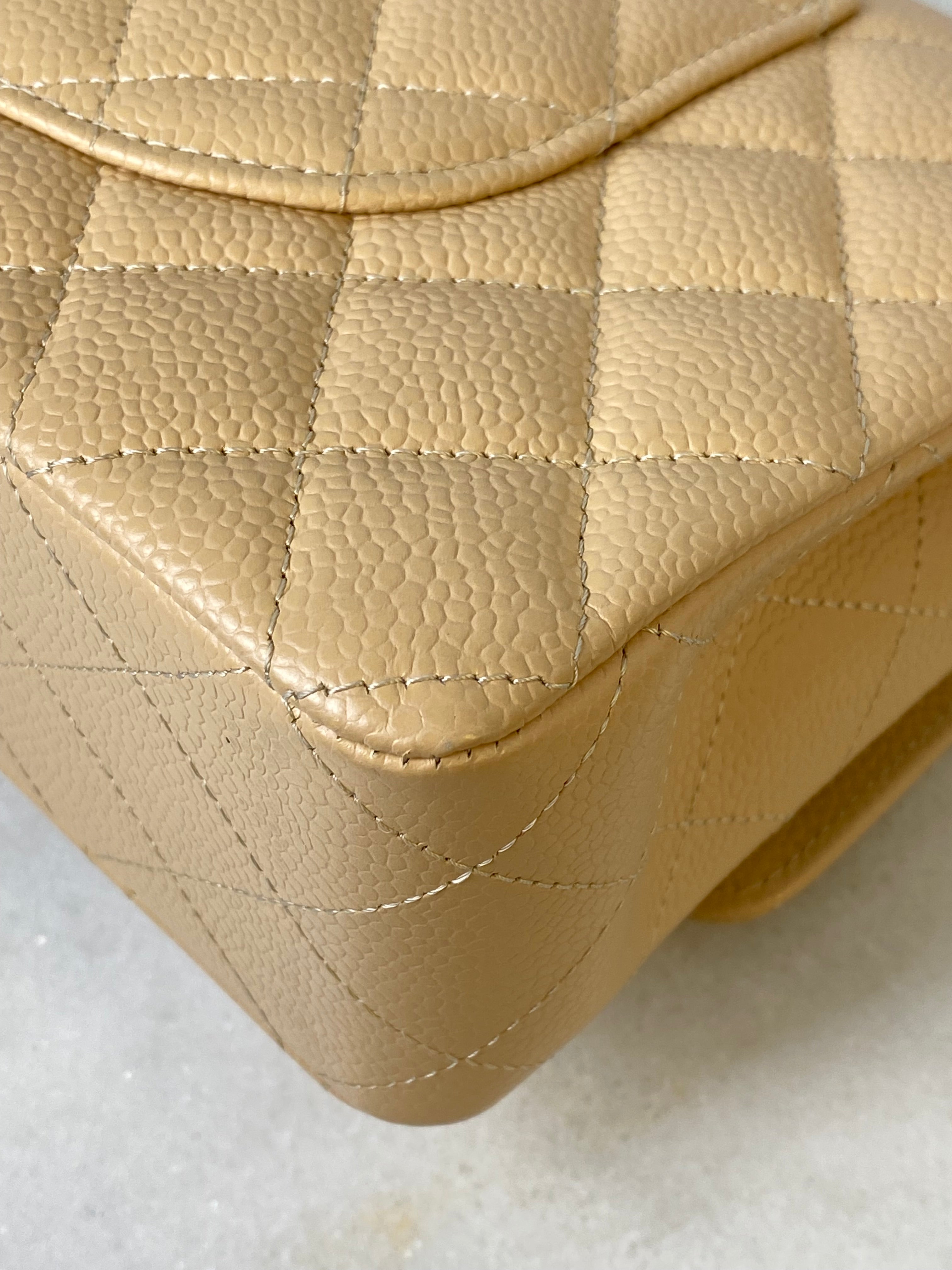 Chanel Beige Classic 11.12 Medium Classic Double Flap Bag