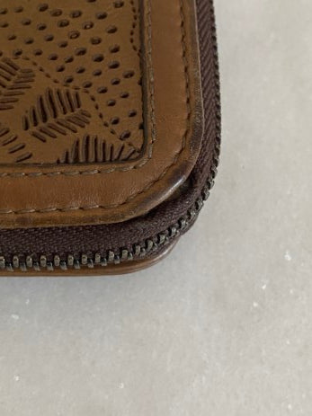 Burberry Brown Zip Long Wallet-wallet-Burberry-The Closet Egypt