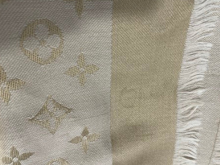 Louis Vuitton Beige Monogram Scarf-Scarf-Louis Vuitton-The Closet Egypt
