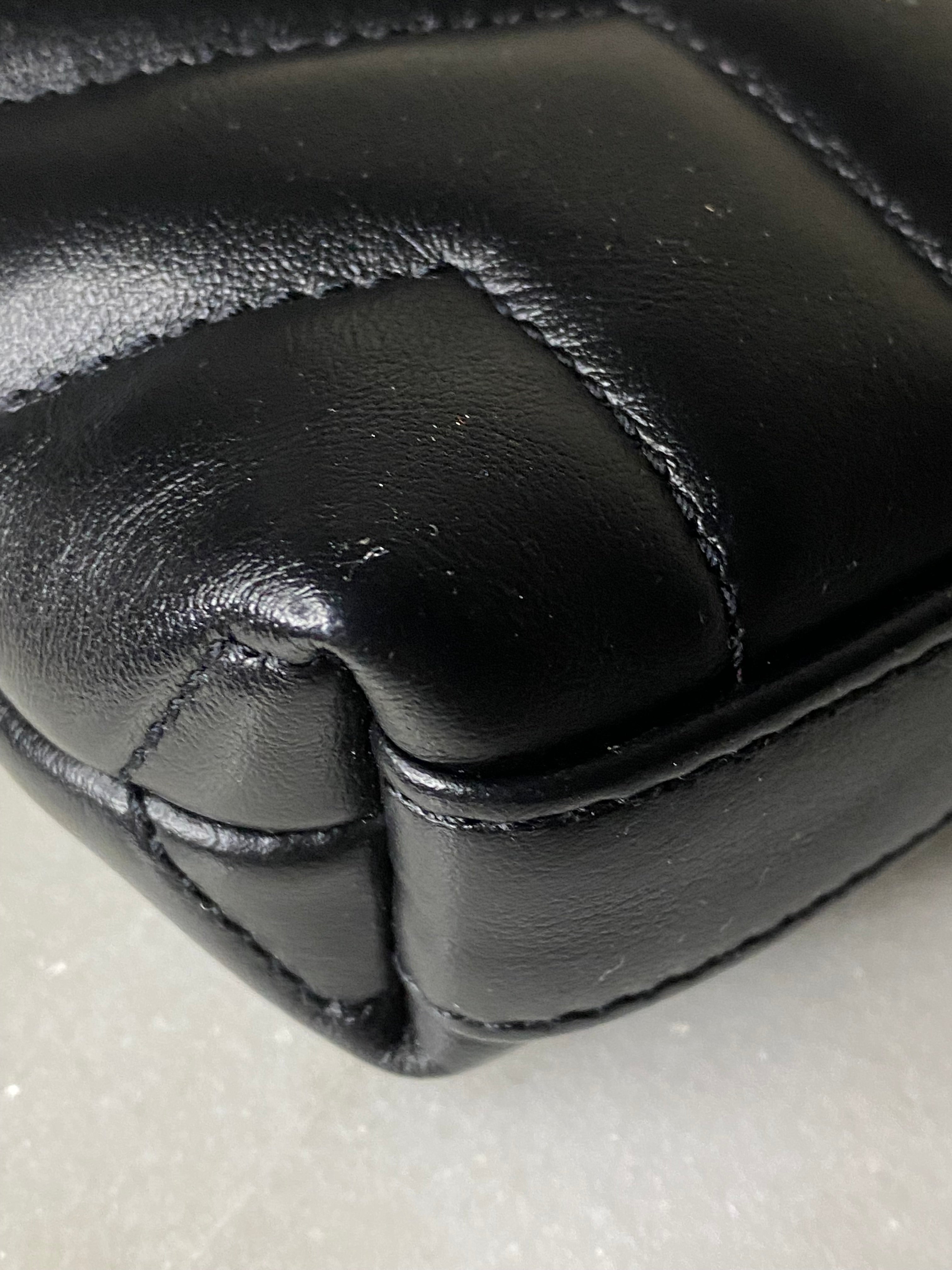 YSL Black Large Pouch-Pouch-YSL-The Closet Egypt