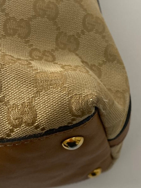 Gucci Brown GG Supreme Logo Web Shoulder Bag-handbag-Gucci-The Closet Egypt