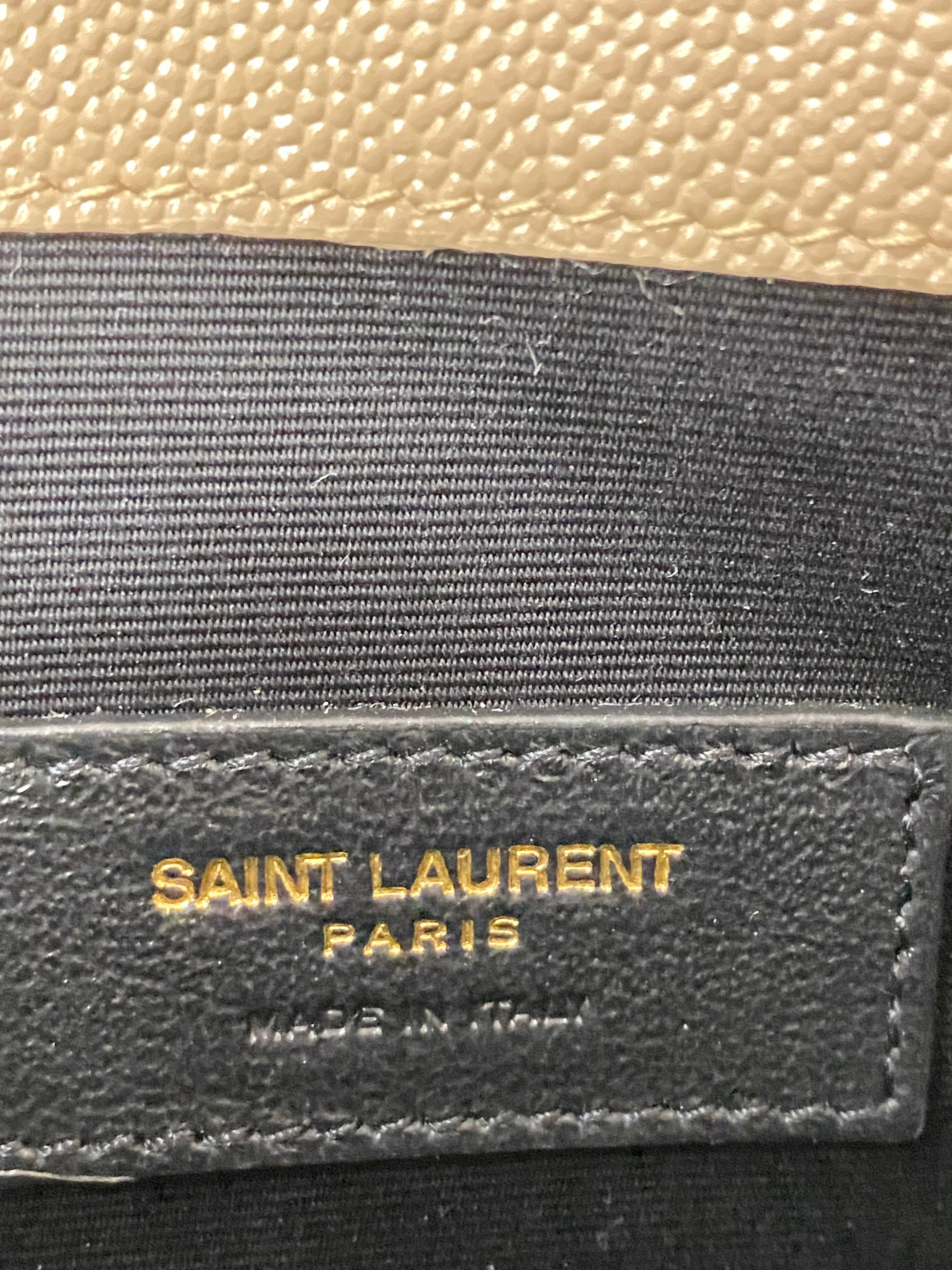 YSL Beige Uptown Pouch-Pouch-YSL-The Closet Egypt