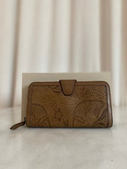 Burberry Brown Zip Long Wallet-wallet-Burberry-The Closet Egypt